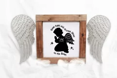 Christmas Memorial Ornament SVG Praying Angel Ornament