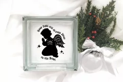 Christmas Memorial Ornament SVG Praying Angel Ornament