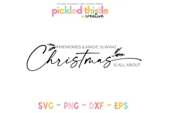 Farmhouse Christmas Sign SVG - Magic and Memories Product Image 1