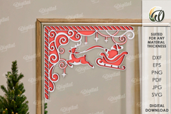 Christmas Mirror Decor Laser Cut. Christmas Decor SVG Product Image 1