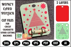 Christmas Money Cards Holder | SVG template | Paper cutting