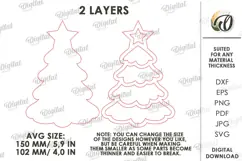 Christmas Mosaic Base Laser Cut. Mosaic Ornament SVG Product Image 2