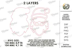 Christmas Mosaic Base Laser Cut. Mosaic Ornament SVG Product Image 3