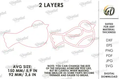 Christmas Mosaic Base Laser Cut. Mosaic Ornament SVG Product Image 3