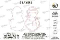 Christmas Mosaic Base Laser Cut. Mosaic Ornament SVG Product Image 3