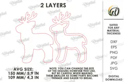 Christmas Mosaic Base Laser Cut. Mosaic Ornament SVG Product Image 3