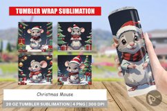 Tumbler Wrap Cartoon Christmas Mouse Product Image 1
