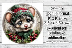 Christmas Wind Spinner, Christmas Mouse Round Image, r3 Product Image 2