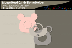 Kawaii Mouse Candy Dome SVG Product Image 2