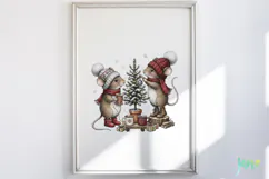 Christmas Mouse Clipart Product Image 2