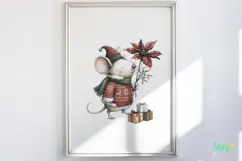 Christmas Mouse Clipart Product Image 2