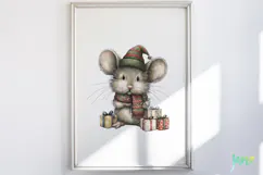 Christmas Mouse Clipart Product Image 2
