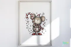 Christmas Mouse Clipart Product Image 2