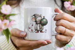 Christmas Mouse Clipart Product Image 4