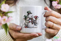 Christmas Mouse Clipart Product Image 4
