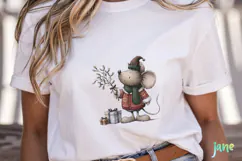 Christmas Mouse Clipart Product Image 5