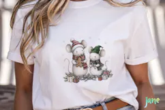 Christmas Mouse Clipart Product Image 5