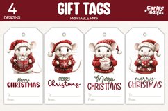christmas mouse gift tags