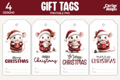christmas mouse gift tags