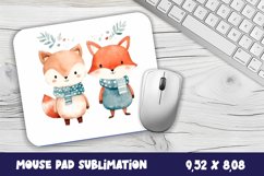 Mouse Pad Sublimation Design red Fox Sublimation Product Image 1