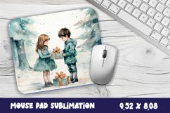 Christmas Baby Mouse Pad Design, Christmas Sublimation PNG Product Image 1