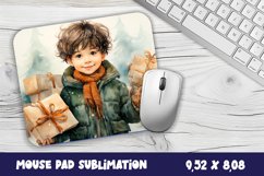 Christmas Baby Mouse Pad Design, Christmas Sublimation PNG Product Image 1