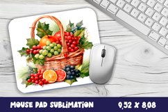 Christmas fruit basket mouse pad / sublimation Product Image 1