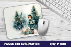 Christmas Baby Mouse Pad Design, Christmas Sublimation PNG Product Image 1