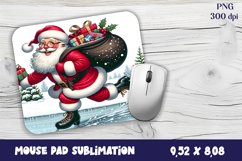 Funny Santa Claus MousePad | Christmas Mouse Product Image 1
