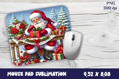 Funny Santa Claus MousePad | Christmas Mouse Product Image 1