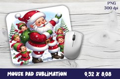 Funny Santa Claus MousePad | Christmas Mouse Product Image 1
