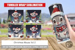 Tumbler Wrap Cartoon Christmas Mouse Product Image 1