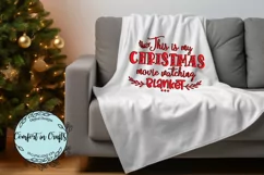 My Christmas Movie Watching Blanket SVG & Sublimation design Product Image 4