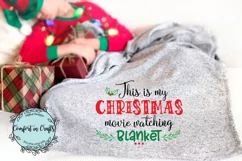 My Christmas Movie Watching Blanket SVG & Sublimation design Product Image 1