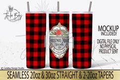 Christmas Movie Watching Cup Tumbler Sublimation Design PNG Buffalo Plaid with funny vintage design Full of Christmas Spirit which could mean there is booze