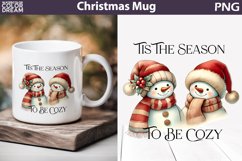 Snowman Mug Sublimation | Merry Christmas Mug Product Image 1