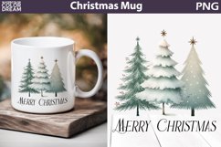 Christmas Tree Mug Sublimation | Merry Christmas Mug Product Image 1