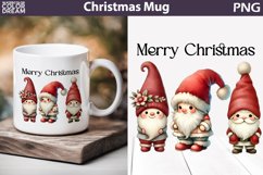 Christmas Gnomes Mug Sublimation | Merry Christmas Mug Product Image 1