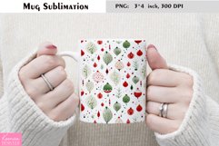 Watercolor Christmas Ball Design|Winter Mug Sublimation Product Image 1