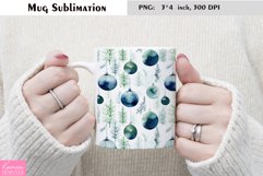 Blue Watercolor Design for Christmas|Winter Mug Product Image 1