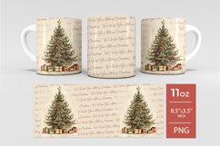 Christmas tree sublimation mug wrap, christmas coffee mug Product Image 2