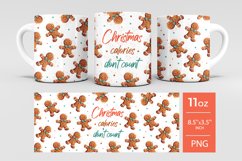Christmas mug wrap, Funny christmas mug, gingerbread man mug Product Image 2