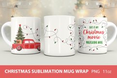 Christmas sublimation mug wrap, funny christmas mug Product Image 1