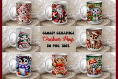 3D Christmas Coffee Mug Bundle,3D Snowman,Christmas Mug Wrap Product Image 1