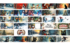 Christmas mug cup wrap sublimation printable designs Product Image 3