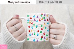 Colorful Christmas Garland| Mug Sublimation|Christmas Mug Product Image 1