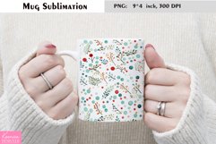 Watercolor Flower Mug Sublimation| Mug Design Product Image 1