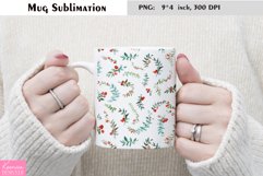 Watercolor Mug Sublimation|Floral Mug Design Product Image 1