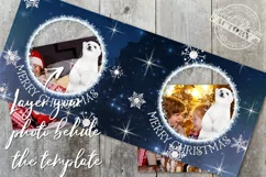 Personalized Christmas mug Png, photo Frame mug template Product Image 2