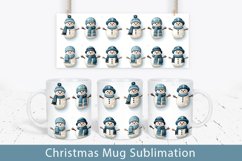 Christmas snowman Sublimation Mug Wrap Product Image 1